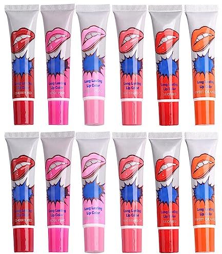 Stained Roses Sexy Lip Gloss Tearing Lip Cosmetic With Difficult Makeup Removal Unrestrained Lipstick (Hot Pink, One Size)