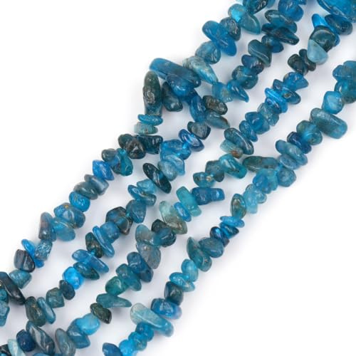 GEM-INSIDE CREATE YOUR OWN FASHION Gem-Inside 6x8mm Freeform Edelstein Blau Opal Chips Perlen Strang 38,1 cm