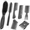 APOMOONS Set di 7 spazzole per capelli da uomo, spazzola rotonda, spazzola ventilata curva, pettine a denti grossi, pettine per capelli per asciugare, lisciare, districare acconciature