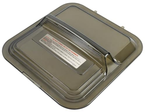 XJJ 1107-1356 - Tapa de skimmer transparente tintada negra, apta para skimmers Doughboy Deluxe 2094 y 2095, sustituye a la tapa de filtro de vacío Skim-line 1121-1349 11211349