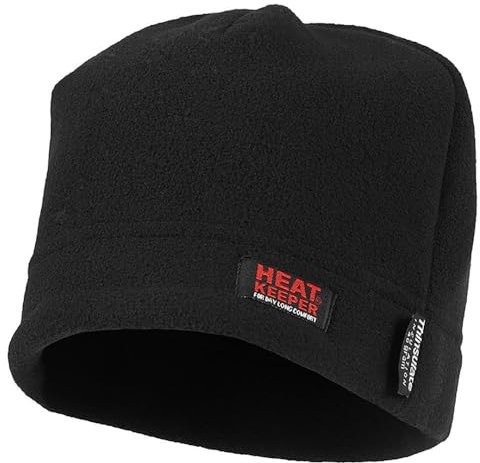 Morethansocks - Thermo-Fleece/Thinsulate-Mütze für Herren - Schwarz - Einheitsgröße - 1 Stück - Fleece-Mütze Herren - Schwarze Herrenmütze - Beanie - Beanie-Mütze
