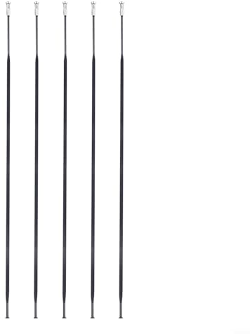 Juego de radios de bicicleta planos y rectos, material de acero premium, ajuste perfecto para las ruedas de tu bicicleta (277 mm)