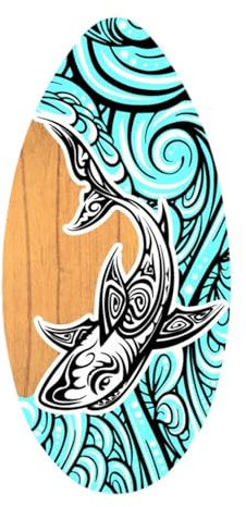 FLCPJGV Skimboard Surfbrett 35 Zoll Wassersport Strand Sandbrett für Kinder Und Anfänger