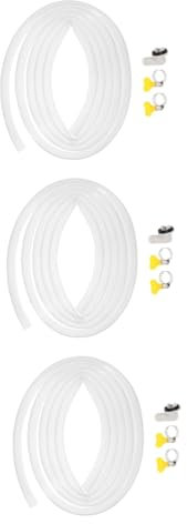Juego de 3 herramientas de tubo de drenaje de aire acondicionado de acero inoxidable para repuesto de unidad de CA, conector de manguera de drenaje de CA para aire acondicionado, fácil de instalar y