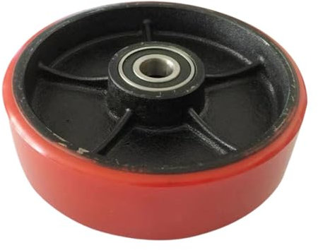 Ruote singole per carrelli elevatori in PU/nylon con cuscinetti, ruote di ricambio per carrelli industriali, accessori manuali antiusura,