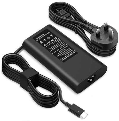 ELEHILS 90W USB C Laptop Charger AC Adapter Compatible with Dell Latitude 7300 5420 5300 3400, XPS 13 5300 2in1,7400 2in1,7300, 7390 2in1 Precision 3540, 5550, 5750 Type C Power Cord Supply