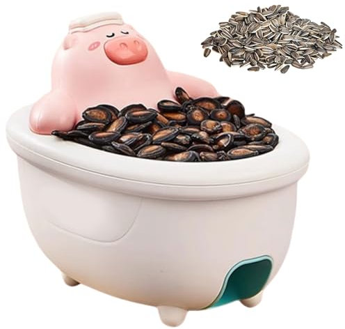 ZbOLi Máquina Eléctrica De Semillas De Melón, Peladora Automática De Semillas De Girasol Cute Pigs, Abridor Perezoso Descascarando Gedgets, para Semillas De Sandía, Semillas De Melón Originales