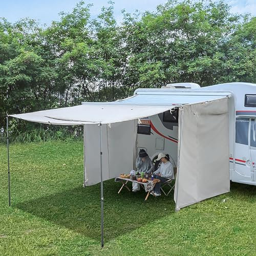 Car Side Awning Room, Oxford Car Awning Camping Tent, Portable Car Extended Tent with Screen Porch, Waterproof Windproof, Side Awning Changing Room, Easy Setup Design(250x230x220cm/8.2x7.5x7.2ft)