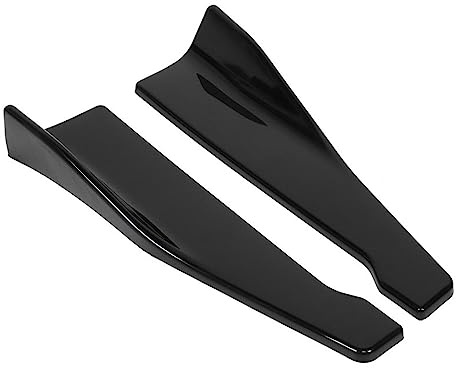 Minigonne Laterali Auto Per Vw Per Polo Per Opel Per Insignia Protezione Universale Per Splitter Spoiler Paraurti Per Gonna Laterale Per Auto Minigonne Laterali(Glossy Black)