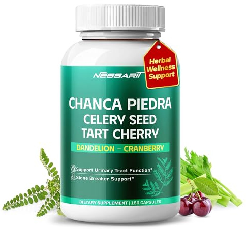 NESSARIT Chanca Piedra, Celery Seed, Tart Cherry, Dandelion & Cranberry – Support Urinary Tract & Antioxidant Health – 150 Capsules