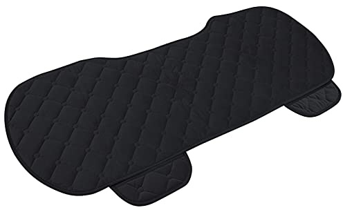 MUCKLILY Plüsch Sitzkissen Autositzpolster mit Lordosenstütze Platzsparend und Faltbar Kissen für Autositz Rücken im Winter