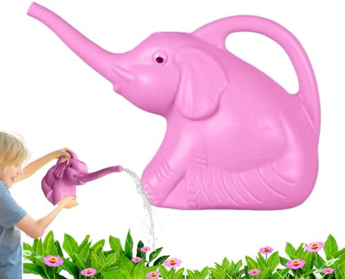 Regadera De Elefante - Regadera para Patio con Diseño De Elefante | Botella De Agua Creativa con Largo Herramienta Ligera De Jardinería para Niños Ideal para Cuidado De Plantas En Interior Y