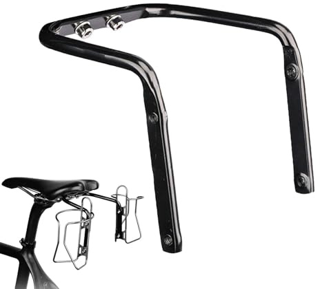 Bicycle Saddle Pack Stabilizzatore - Supporto per borsa per sedia resistente con attacchi per bottiglia d'acqua | Sella posteriore per biciclette, pendolari o borse degli attrezzi, si adatta alla