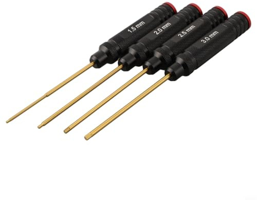 Hex Driver Set for RC Applications Four Precision Tools Sized from 1 5mm to 3 0mm Enhance Your Toolkit