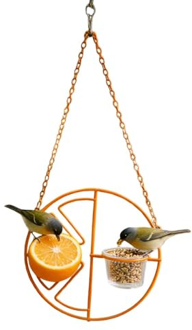 para Pájaros,Alimentador Decorativo de Metal,Pequeño para Aves, Suministros para Mascotas | para Cacatúa, Gorrión, Colibrí, Frutas, Jardín, Patio,