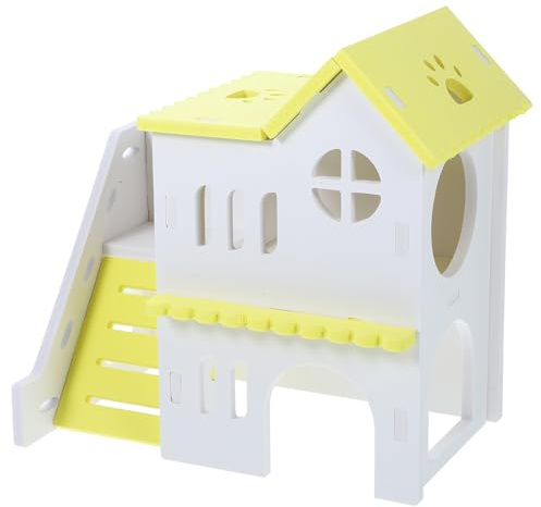 Didiseaon Kleintierversteck für Spiel und Ruhe, PVC, Hamsterkäfig Deko | Igel und Eichhörnchen, Sichere Handhabung, Bruchsicher und Formstabil, für Schlaf und Spiel im Käfig
