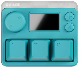 Pulsar Gaming Gears Lab XPAD Gaming-Tastatur, Mini, Turquoise | Compact 3-key keypad with up to 8, 000Hz polling and 0.1ms low latency