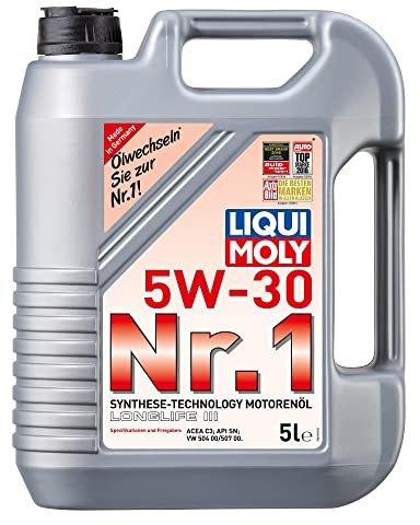 LIQUI MOLY Motoröl Nr. 1 5W-30 Longlife 3 20616 Motorenöl Motor Öl 5 Liter