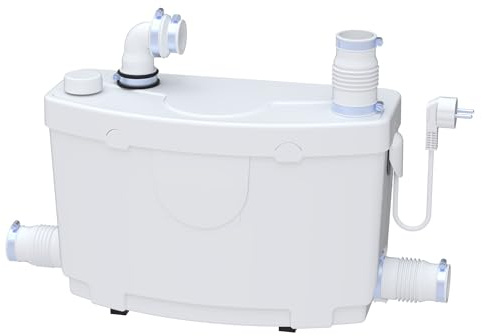 SFA – Sanipompa rápida – Bomba elevadora de aguas residuales – Baño o cocina – 3 entradas – Potente y silenciosa 42 dB(A) – Fácil instalación – 42 x 18 x 32,1 cm – 400 W – Made in France