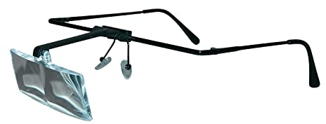 SELVA Magnifying glasses, 3 magnification levels, up to 3.5x, for watch and jewellery repair, light, stable, also for spectacle wearers