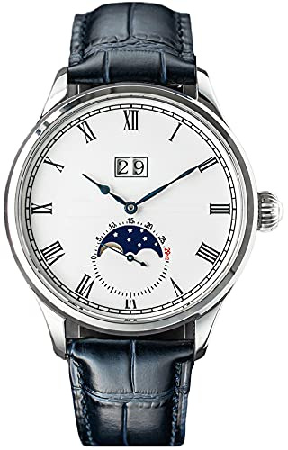 SU2528SW MoonPhase Master Seagull ST2528 Uhrwerk Saphirglas Herren Automatik Mechanische Armbanduhr 1963