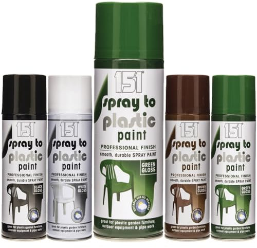 Classic Signature - 1 x Plastic Green Spray Paint 400ml 151 Aerosol Spray used for Metal Wood and Plastic and Glass Finish Home