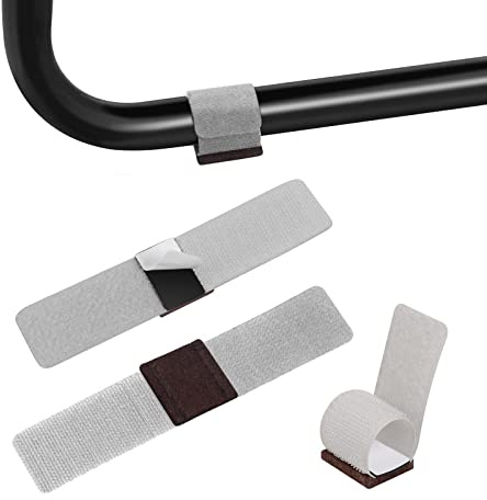 RCHYFEED Filzgleiter für Stühle mit Schienen, 32Stk Möbel-Filz-Pads mit Klettverschluss, Möbel Filzgleiter Selbstklebend für Stuhlschienen, Stuhlbeinschoner Seitenstühle Filz, Kratzer Vorbeugen