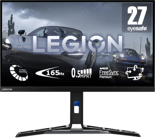 Lenovo Legion Y27-30 | 27 Full HD Gaming Monitor | 1920x1080 | 180Hz | 400 nits | 0,5ms Reaktionszeit | HDMI | DisplayPort | AMD FreeSync | schwarz