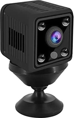Andoer Mini-Kamera 1080P Full HD Videokamera 155° Weitwinkel IR Nachtsicht Bewegungserkennung WiFi-Funktion Erweiterter Speicher 128 GB zur Überwachung der