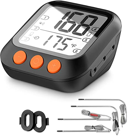 Tuya Wifi Smart BBQ Barbecue Meat Thermometer Tuya Smart Life Mobile APP Control BBQ Water Temperature Measurement