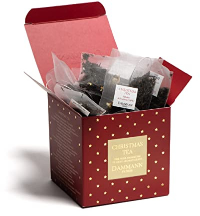 Tè Natalizio all'Arancia, Gusto Fruttato, The di Natale in Scatoletta Regalo, 25 Filtri, Tot. 50g, Dammann Frères
