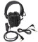 HYS Cuffie con cancellazione del rumore, cuffie sovrauricolari con cavo, riduzione attiva del rumore, cuffie auricolari Compatibile con Kenwood Baofeng UV5R BF-888S Quansheng UV-K5 (nero)