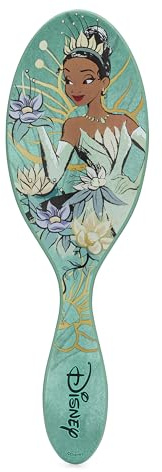 WetBrush Original Detangler Hair Brush with Ultra Soft Intelliflex Bristles to Gently Separate Knots With Ease, Wet Brush Detangler Is Gentle on Hair, Disney Elegant Princess, Tiana