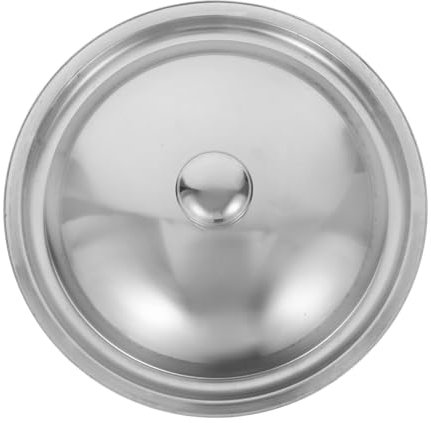 Ciieeo Edelstahl Topfdeckel Runder Kochgeschirrdeckel Deckel für Töpfe und Pfannen Ersatz-topfdeckel für Gusseisenpfannen Bratpfannen und Töpfe Kochtopfzubehör Küchentopfdeckel