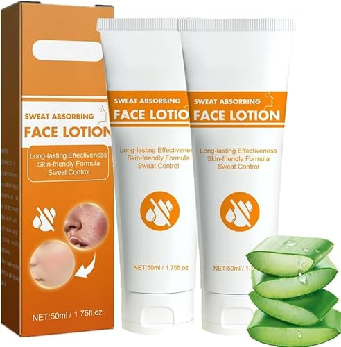 Antitranspirant Gesichts, Anti Sweat for Face, Anti-Schweiß gegen starkes Schwitzen im gesicht, Stirn und Kopfhaut und fettige Gesichtskontrolle, anti schwitzen gesicht für Männer und Frauen (2PC)