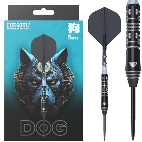 CUESOUL Chinese Zodiac Steel Series 20g/21g/22g/23g/24g 90% Wolfram Dart-Set mit integriertem ROST T19 Flight