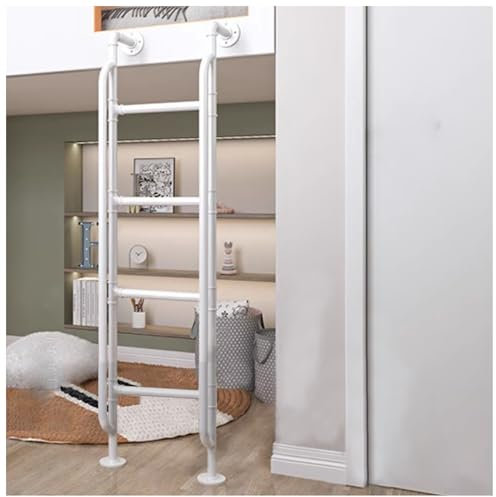 Tall Loft Ladder Stairs with Handrails Self Adhesive Foam Padding Iron (Color)