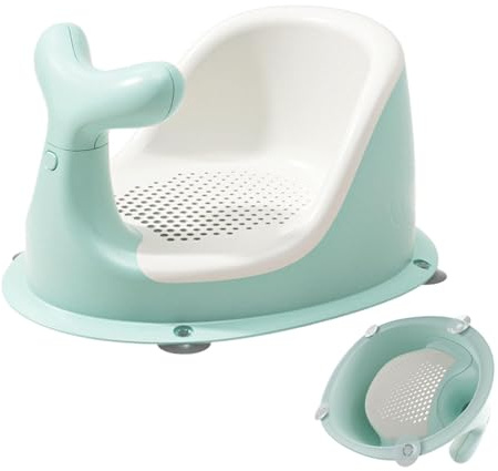 Seggiolino da bagno per neonati, seggiolino da bagno seduto per bambini | sedia da doccia per bambini – seggiolino da bagno antiscivolo rimovibile seggiolino per bambini da 0 a 24 mesi