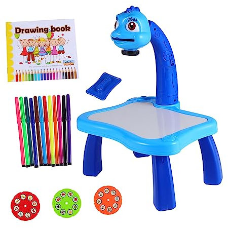 KONTONTY 1 Pc Tableau de Projection dessino planche de peinture en plastique adorable de dessin beau projecteur de peinture adorable table à dessin tableau d'écriture créatif Blue