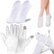 1 Paire Gants Hydratants en Coton,1 Paire Chaussettes Hydratantes Gants Tactiles pour Soins de Nuit,Traitement SPA Mains et Pieds pour Femmes Hommes Nuit au Coucher Lotion de Nuit Mains Sèches Spa