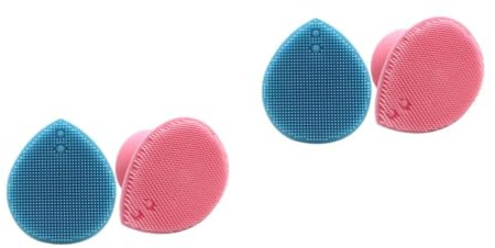 Healvian 4stücke Handheld Shampoo Bürste Gesichtsreinigung Ergonomisch Mit Saugnapf Sanfte Kopf Und Hautmassage Für Erwachsene