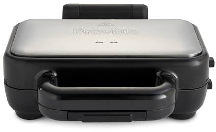 Breville Stuff 'n' Press Deep Fill Toastie Maker | 2 Slice Sandwich Toaster | High Hinge for Extra Fillings | Dishwasher Safe, Non Stick Plates | VST101