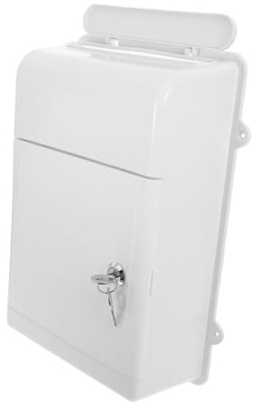 Homoyoyo Wandbriefkasten mit Schlüsselschloss Wetterfeste Kunststoff Aufbewahrungsbox Moderner Stilvoller Look Praktische Lade und Vielseitige Aufbewahrungslösung für Zuhause