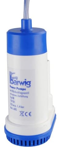 Barwig Tauchpumpe mit Rückschlagventil Typ08-12 V, 1,4 bar, 22 l/min