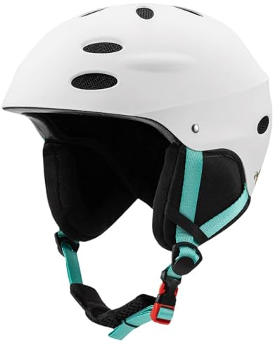Gralara Skihelm Skatehelm Snowboardhelm für Radsportler Atmungsaktiv mit Belüftung Und Hoher Schlagfestigkeit für Männer Und Frauen Beim Skateboarden Und Sch, Weiß