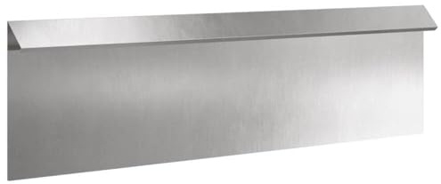 vidaXL Valla de caracol plateada 100 x 3,5 x 25 cm, acero inoxidable, jardín y terraza, protección moderna contra caracoles, borde de valla de jardín duradero, protección del paisaje