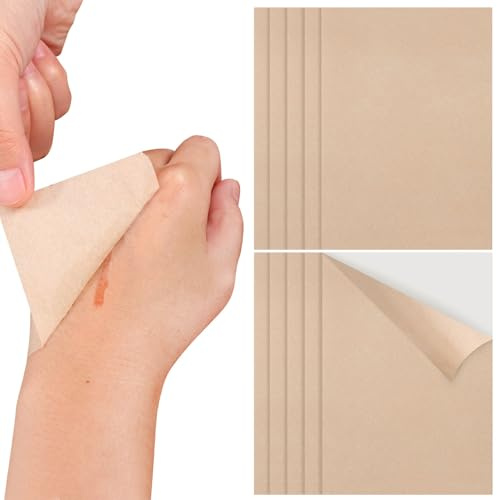 VICASKY Toppe Autoadesive per Copertura Tatuaggi e Cicatrici 10 Pezzi Beige Non Tessuto Multiuso e Riutilizzabili per Pelle Corpo
