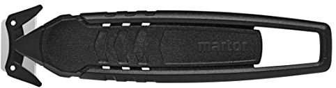 MARTOR 10 x Sicherheitsmesser, Verdeckte Klinge, SECUMAX 150, Profi Cuttermesser, Klebebandritzer, Leicht, Kunststoff, Rechts- & Linkshänder, GS Geprüft