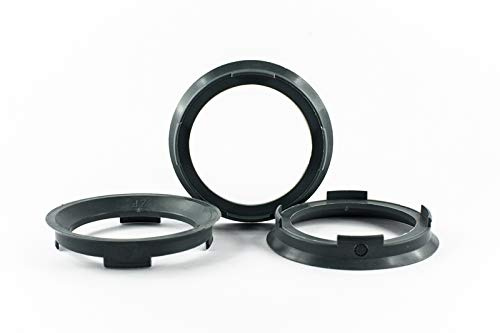 Zentrierringe Distanzringe Ringe 4 Stk. 70,4 mm auf 57,1 mm Alufelgen Felgen Kunststoff
