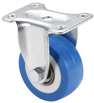 Rotella fissa Ruote 2 pollici Dia PU Roulette 360 gradi Rotazione Piastra superiore Capacità di 132 libbre